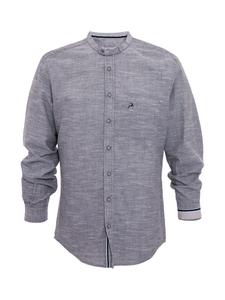 Рубашка с воротником-стойкой H-106 синего цвета MADDOX