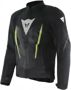 Мужская летняя мотоциклетная куртка Dainese Herosphere Air Tex, Black/White/Yellow-Fluo
