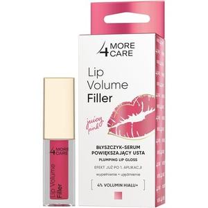 More4Care Lip Volume Filler Блеск для губ Сыворотка для увеличения губ Juicy Pink 4,8 г