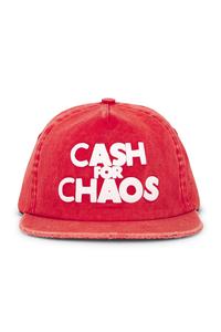 Бейсболка с искусственными потертостями на ремешке Deva States, washed red