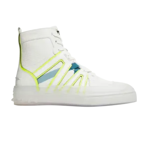 Кроссовки Christian Louboutin Vida Top Flat 'White Neon Caged', белый