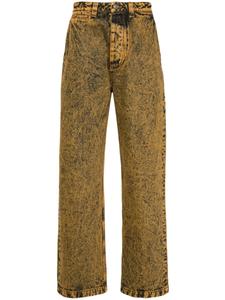 Marni расклешенные джинсы, желтый