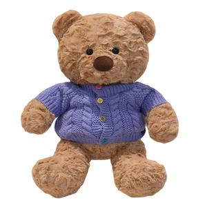 Плюшевая игрушка Dopamine Dressing разноцветный свитер медвежата высота 38см MLING, светло-коричневый/синий