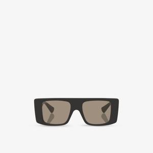 Солнцезащитные очки Gucci квадратные ацетатные, черный