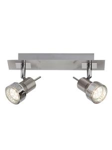 Brilliant Светодиодная балка-прожектор Kasra, 2 лампы, в цвете железо/хром