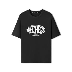 Skechers Футболка унисекс Sports Life Collection угольно-черная