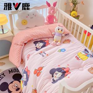 Yalu Одеяло детское 150х200 см, 2,5 кг, молочный флис, категория А, Disney Princess