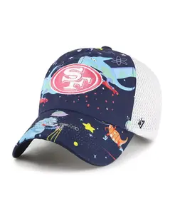 Регулируемая кепка дальнобойщика Space Dino для больших мальчиков и девочек из Сан-Франциско 49ers, темно-синяя '47 Brand