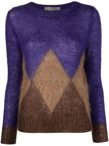 Фактурный джемпер с круглым вырезом D.Exterior, синий