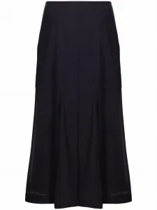 Юбка миди с завышенной талией Ferragamo, черный