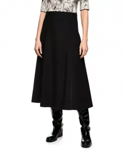 Юбка из вареной шерсти, связанная в Германии. Marc Cain, черный