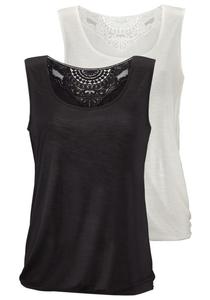 Топ BEACH TIME, Black/mottled white