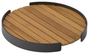 Поднос Zebra , 45x5 см, тиковый/графитовый