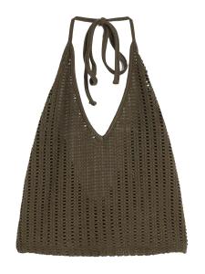 Вязаный топ Bershka, хаки