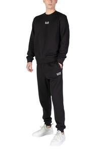 Спортивный костюм мужской EA7 на молнии с капюшоном, черный