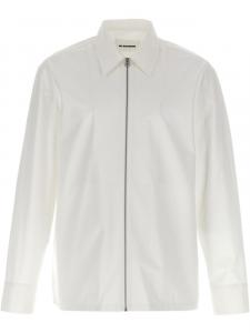 Jil Sander рубашка на молнии, белый