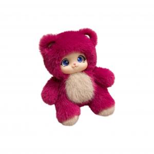 Виниловая фигурка милой семьи животных, плюшевый кулон с милым мультяшным животным в шарфе и с бабочкой, высота 18см KUKADI