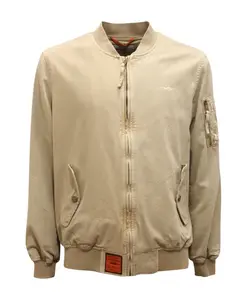 Бежевая хлопковая куртка-макарт Bombers Original, бежевый