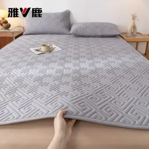 Yalu Наматрасник 120х200 см, стеганый, противоскользящий, цвет Meteor - Star Gray