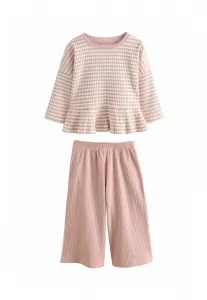 Свитер с длинными рукавами и широкой посадкой, стандартного кроя. Next, Pink