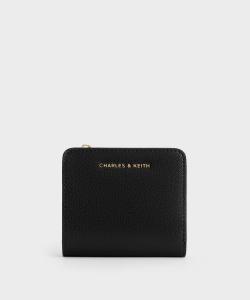 Маленький кошелек на молнии сверху Charles & Keith, цвет Black