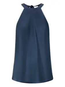 Топ с воротником-хомут PINKO, синий