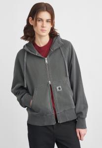 Толстовка Carhartt WIP HOODED TORION JACKET, Black Grind Washed/Black