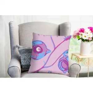 Декоративная подушка queence Feeny Чехол для подушки, Абстрактная птица, Розовый, Современный, Художественный, Минималистичный Queence, Rosa + bedruckt