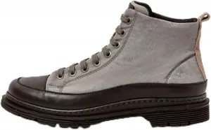 Унисекс ботинки модные в стиле арт Art, серый черный