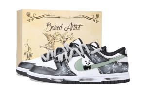 Nike Кроссовки для скейтбординга Dunk Panda Abrasion Resistant Low Top Unisex Black