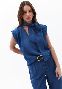 Блуза MIT KRAGEN DETAIL OXXO, синий