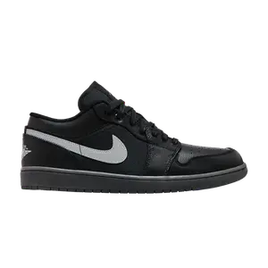 Кроссовки Air Jordan Air Jordan 1 Low 'Black White Dark Gum', черный