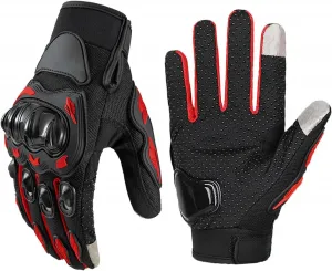 Мотоциклетные перчатки - Полнопальцевые перчатки из прочного дышащего материала | Нескользящие перчатки с амортизацией для езды по бездорожью, SG