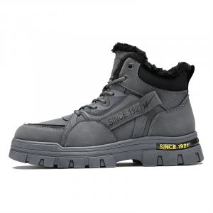 DOUBLE STAR 88 Серые короткие ботинки мартинс мужские, цвет Gray