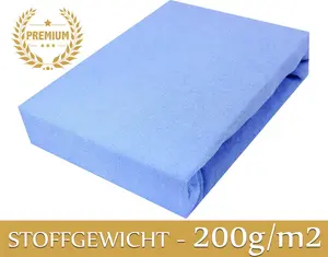 Простыня на резинке махровая простыня на резинке 180х200 см синяя ПРЕМИУМ Timex-Pol