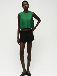 Otero топ без рукавов с пуговицами из льняной смеси Mango