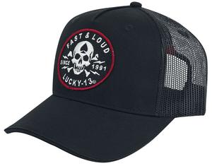 Бейсболка Lucky 13 Fast and Loud Trucker Cap, черный