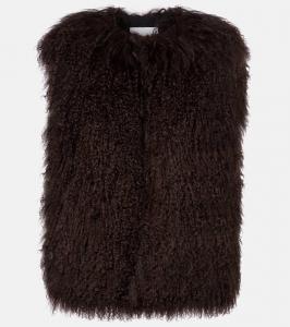 Жилет из овчины Yves Salomon, Cacao