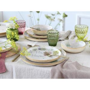 Набор тарелок Uno In Vino Veritas, набор из 12 предметов с мотивами винограда, в винтажном стиле Creatable, Bunt