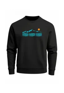 Толстовка bergsihouette с принтом спереди и уличным дизайном Neverless, Schwarz