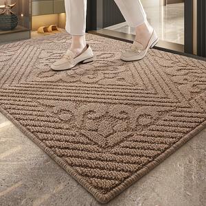 Dajiang Ковер 60х90 см для прихожей, износостойкий, грязеотталкивающий, темно-бежевый Luolai