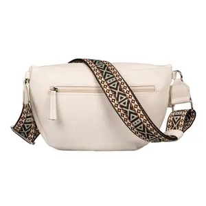 Поясная сумка TOM TAILOR "Палина" из мягкой искусственной кожи с эффектным ремнем через плечо, черный