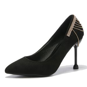 TAOLEI Тонкие туфли на шпильке женские черные