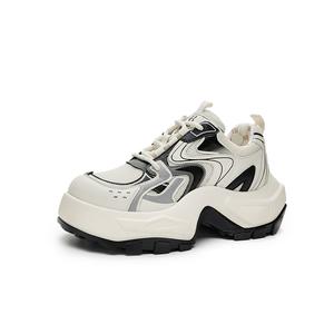 HR Кроссовки Height Increasing Low Top Chunky Sneakers Women's Beige Black