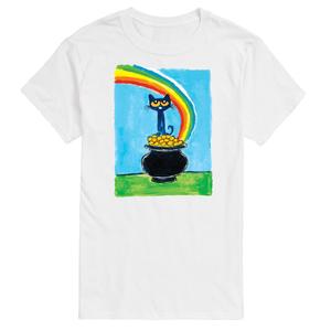 Футболка Big & Tall Pete The Cat Pot Of Gold License, белый
