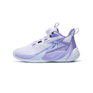 361°KIDS Износостойкие, легкие, амортизирующие детские баскетбольные кроссовки белого, фиолетового цвета для подростков