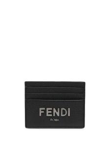 Картхолдер с тисненым логотипом FENDI, черный