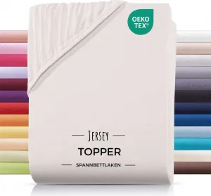 Простыня на резинке из джерси 200x200 см, натуральная Carpe Sonno