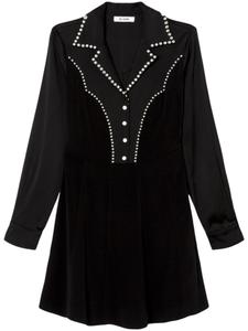 Платье RE/DONE с кокеткой в стиле вестерн, черный