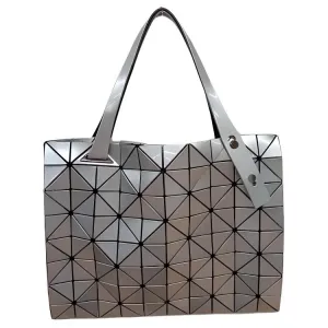 ISSEY MIYAKE Сумка Carton Polyester Tote, шоппер, женская сумка через плечо Silver